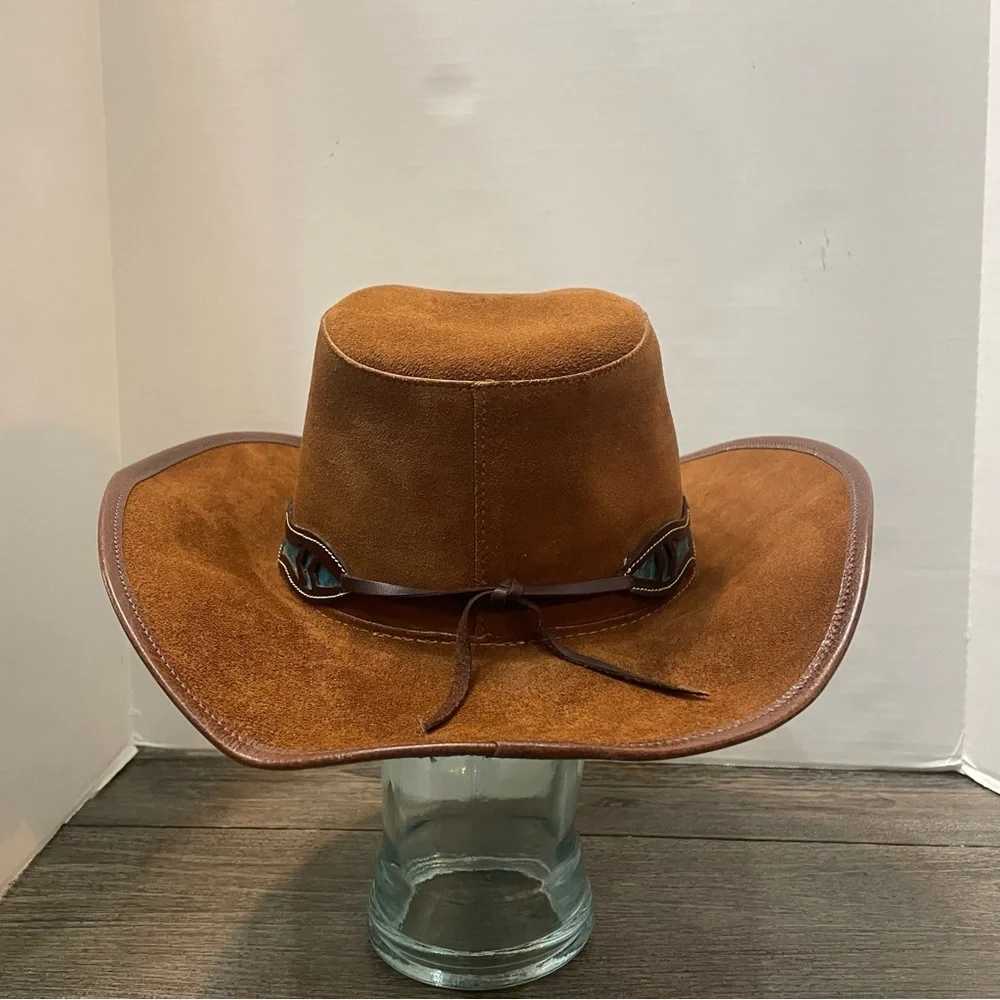 Winfield Cover Company  Western Hat. Size XXL. Turquoise color band. Pre-owned. - Picture 3 of 12